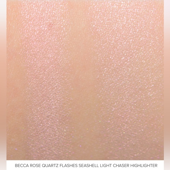 โค๏ธHOST PICKโค๏ธ Becca Light Chaser Highlighter in Rose Quartz Flash Seashell BNIB - Picture 5 of 16